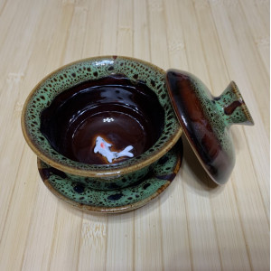 Гайвань бирюзовая керамическая Чаоу Цзиша 100 мл. Photo 2